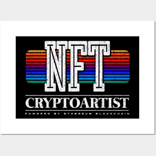 Nft Cryptoartist 80s vibes Wall Art by opippi